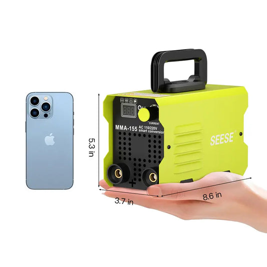 155Amp MINI Portable Welding Machine, AC 110/220V Smart Conversion, Compact and Lightweight Design, Ideal for Home, DIY Projects, Easy to Carry